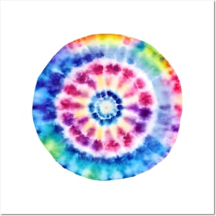 Tiey Dye Circle Yoga Design Posters and Art